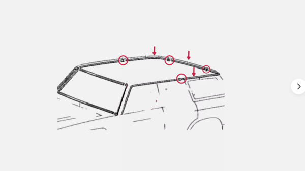 Toyota Land Cruiser Landcruiser FJ62 FJ60 Chrome Molding Roof Set OEM